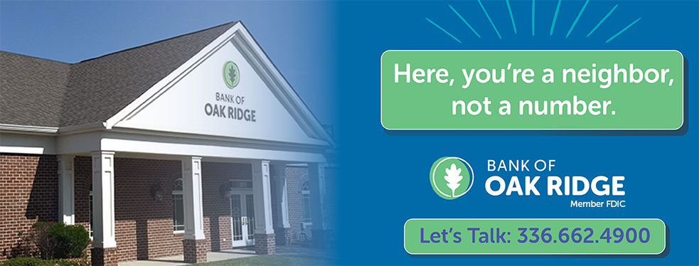 Bank of Oak Ridge reviews | 2211 Oak Ridge Rd - Oak Ridge NC
