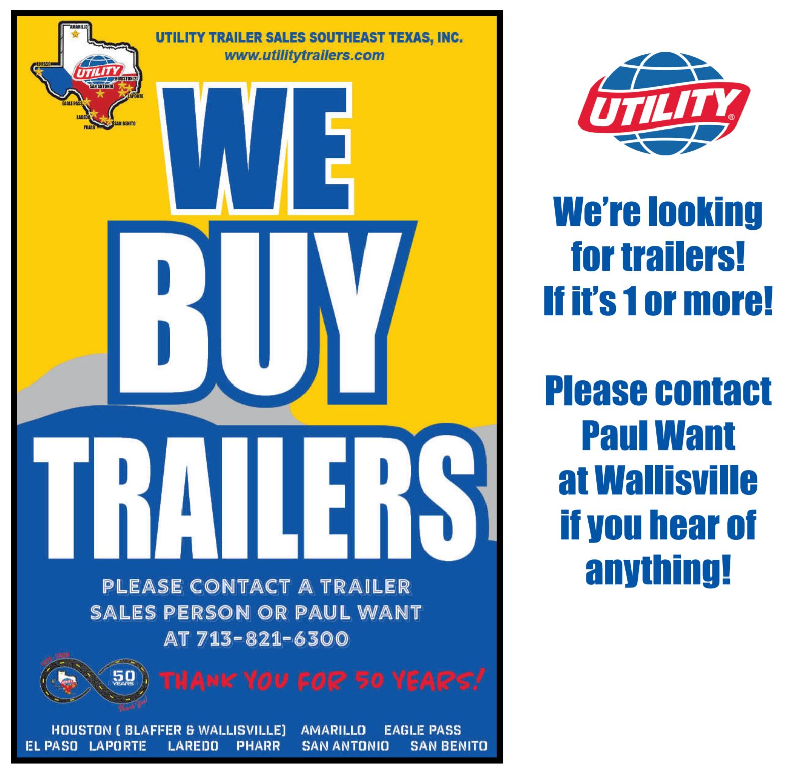Utility Trailer Sales Southeast Texas, Inc reviews | 615 TX-146 - La Porte TX